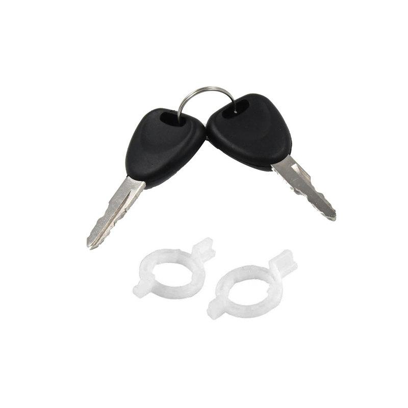 7701468982 7701468981 For Renault Megane Scenic Clio Master Thalia Symbol Car Door Lock Barrel Cylinder with 2 Key Left+Right