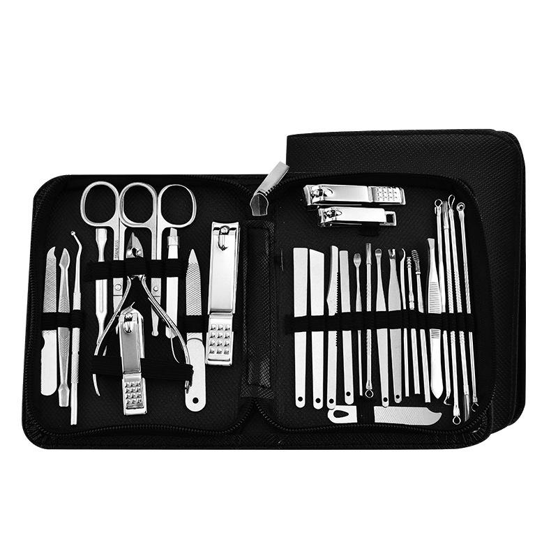 

Набор для маникюра из 30 предметов: Кусачки для ногтей, инструменты для полировки и средства для удаления омертвевшей кожи