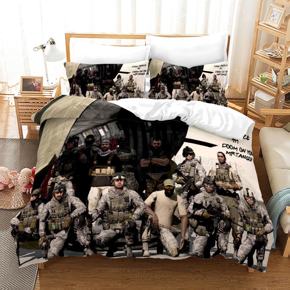 Call Of Duty Warzone Bedding Set Single Twin Full Queen King Size Game Bed Set Aldult Kid Bedroom Duvet cover Sets 3D Print 016