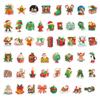 50 Happy Christmas Cartoon Waterproof Stickers for Phone Cases, Water Cups, Desktops, and Journals