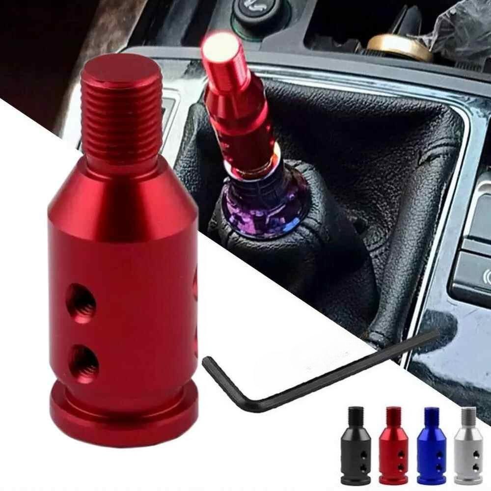 Universal Aluminum Alloy Car Auto Gear Manual Shift Knob Adapter Thread M12x1.25 for Most BMW Honda Shift Knob Adapter