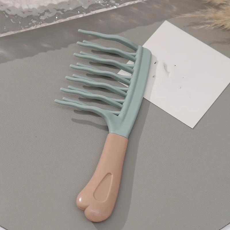 Dual Wide-Tooth Hair Combs, Ideal For Long Curls & Voluminous Styles, Curly Hair Management &Home Massage, Elegant Hair Care