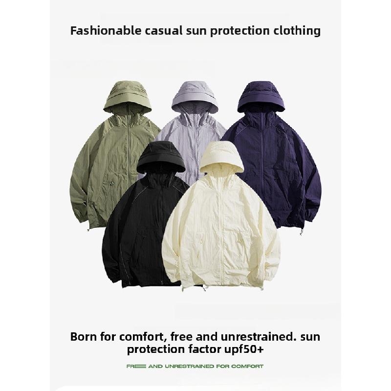 Ice silk sun protection clothing for women, 2026 new summer UV protection couple's thin jacket, fishing sun protection clothing for men