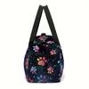 Paw Prints Large Capacity Luggage Bag for Boy and Girls Best Gifts 2D Cartoon Stravel Duffels Outdoor Fitness Bag for Children