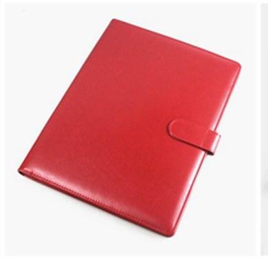Colorful A4 PU Leather Binder Notebook Pocket File Business Organizer Office Stationery Presentation Folder Customized Logo