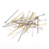 200pcs/lot 18-20mm Metal Eye Pins Needles Eye Pins for DIY Necklace Bracelet Earrings Jewelry Making Components Wholesale