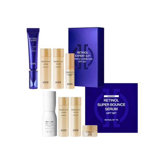 IOPE Retinol Super Bounce Serum & Retinol 0.1% Serum Anti-Wrinkle & Firming Special Set 50ml + 30ml (2 Set Bundle)