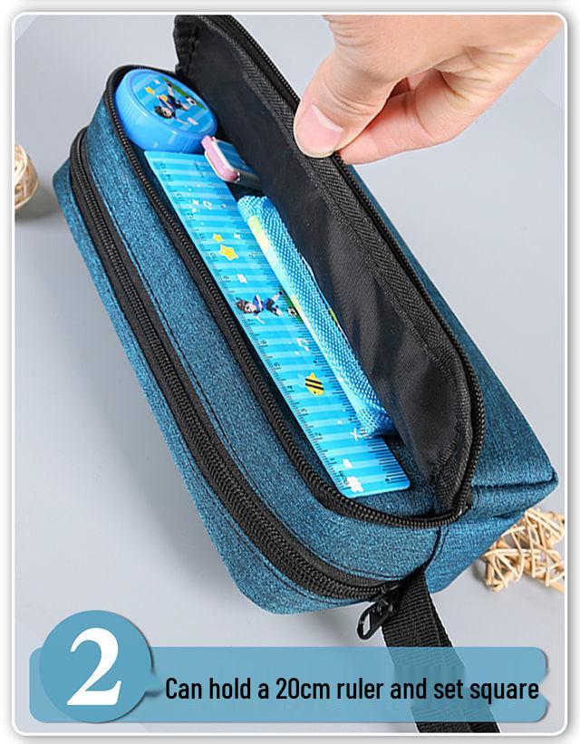 Multi-Layer Waterproof Pencil Case for Students - Large Capacity Stationery Bag