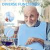 4Pcs Adult Bibs Soft Polyester Adjustable Elderly Feeding Bibs Clothing Stain Resistant Protectors for Adult Men and Women