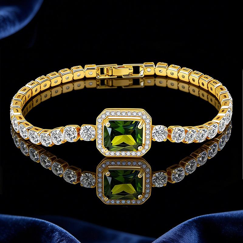 Square Diamond Gypsy Star Bracelet Women's High-end Fashion Simple Bracelet Bracelet Jewelry