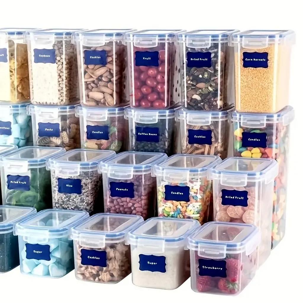 Reusable Waterproof Blackboard Sticker Labels with Self-Adhesive Pen Included for Food Storage Containers Spice & Cheese Markers