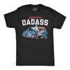 American Dadass 4th July Shirt: Independence Day USA Flag Tee