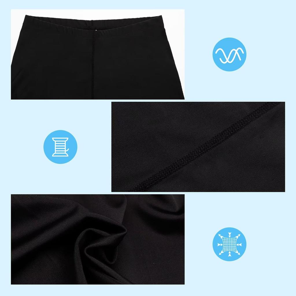 SCHEKNTS Rash Long Swim Compression UV Men's Guard, Swimwear, Leggings, Stretcher, Amphibious, Pants, Pants, Tights, Protection, Cooling,