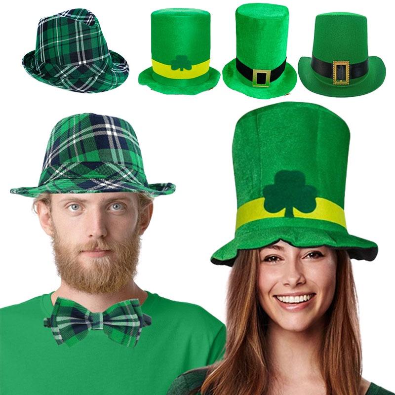 Patricks Day St Green Hats Adult Irish Leprechaun Shamrock Fancy Access Dress