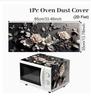 Black Butterfly Floral Print Microwave Cover for Splatter