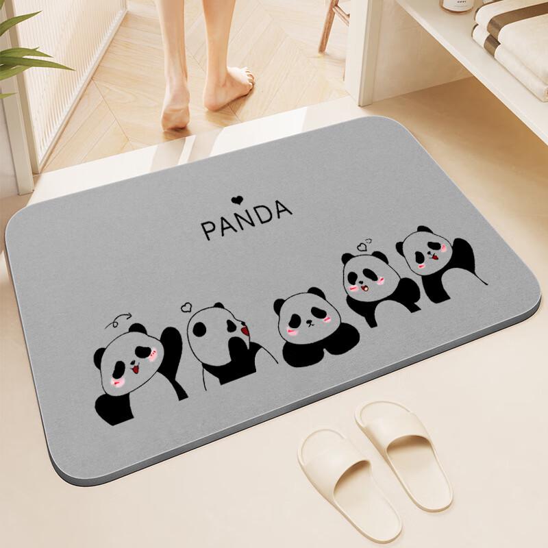 Non-slip Cute Bear Absorbent Bathroom Toilet Mat