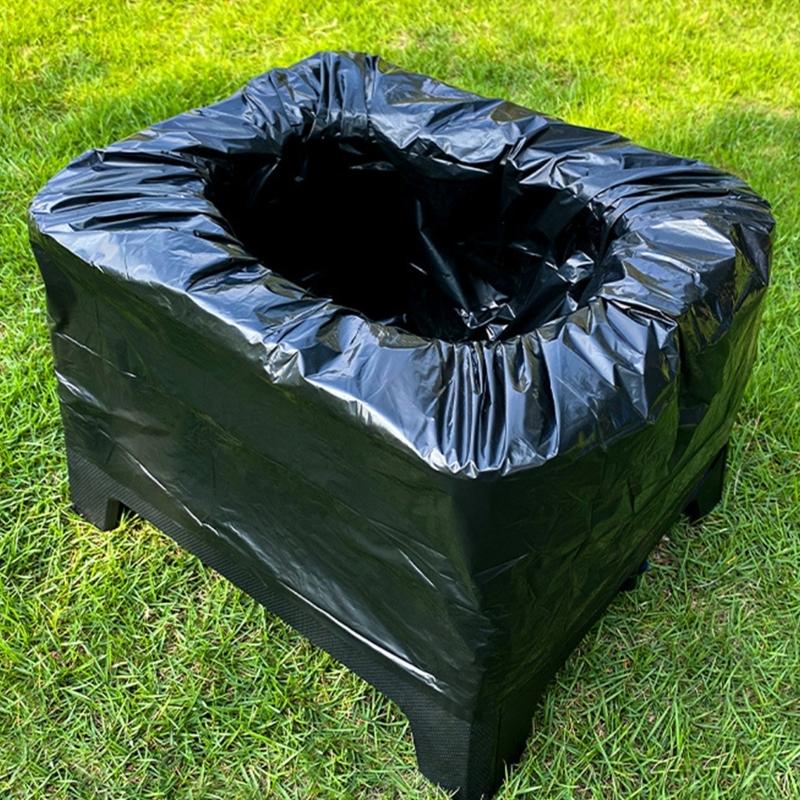 Foldable Outdoor Toilet For Adults Camping Travel Antislip Seat Sealed Structure Leak Proof Disposable Bags Included