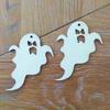10pcs Wooden MDF Tags Halloween Hanger Gift Ornament