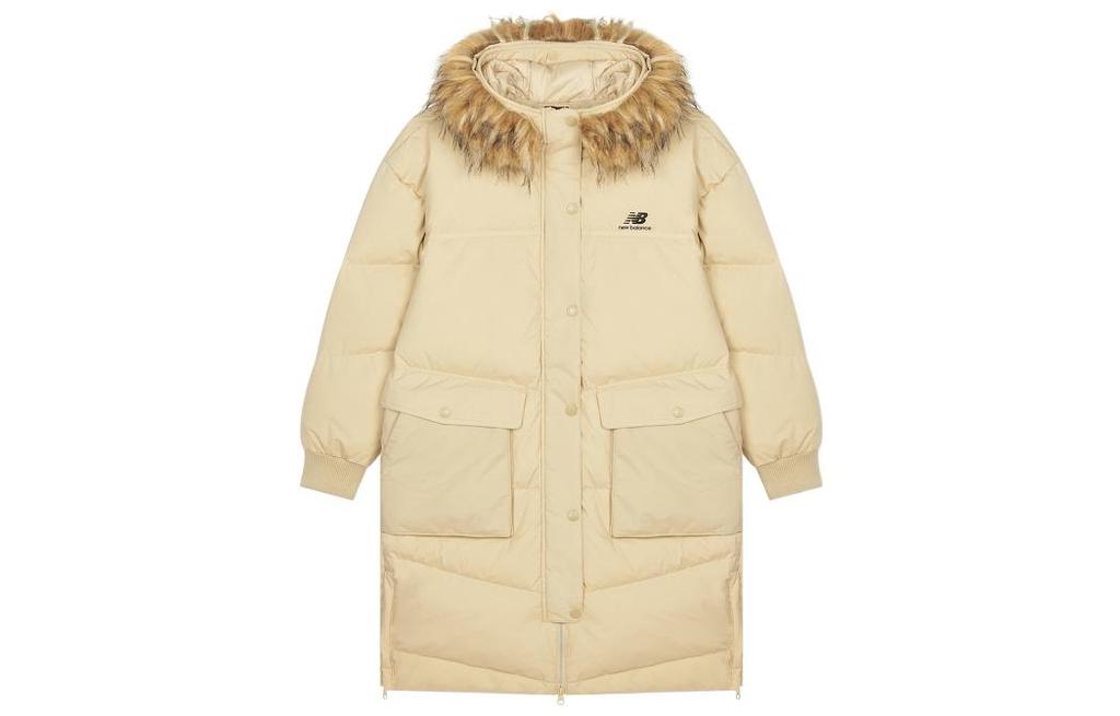 New Balance Down Jackets Women's Yellow Hooded Thickened Other AWJ14354-PEB