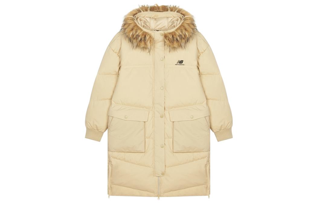 New Balance Down Jackets Women s Yellow Hooded Thickened Other AWJ14354-PEB M