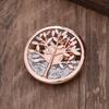 Luxury Hot Sale Round Hollow Enamel Color Tree of Life Magnetic Buckle Brooch Ladies Simple Premium Magnetic Corsage