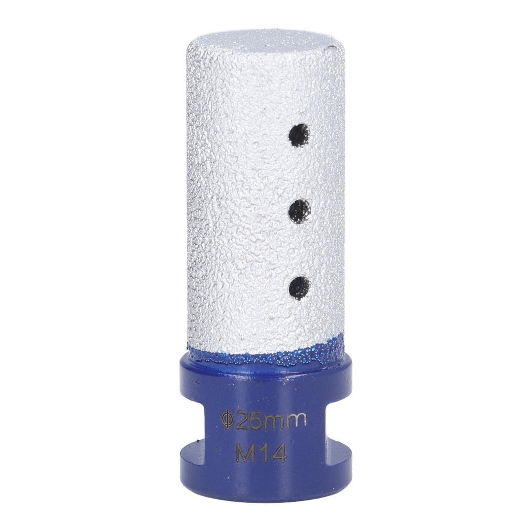 Diamant Vingerboor Vacuüm Brazing Lassen Frees M14 Schroefdraad voor Porselein Hard Keramiek 25mm