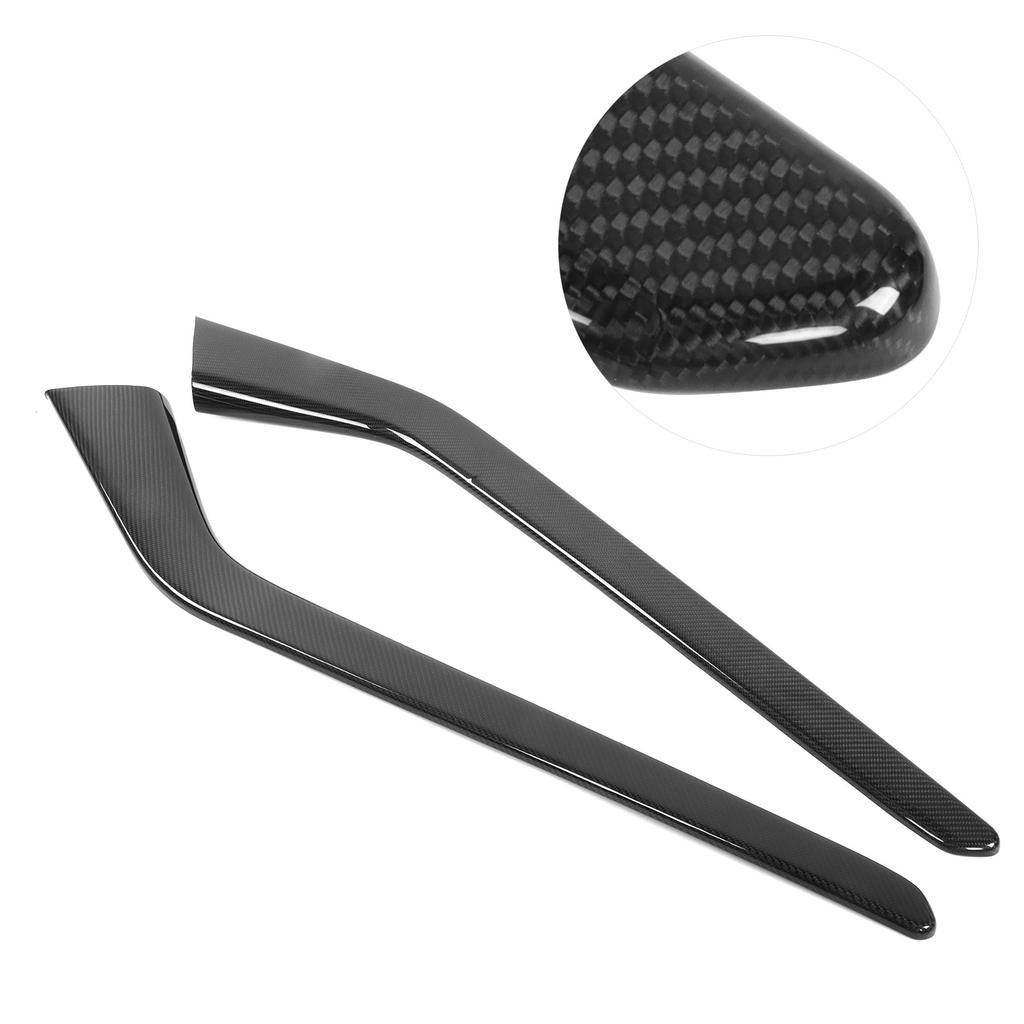 2Pcs Console Gear   Side Trim Strip Cover Carbon   Decor Fit for     2018‑2021