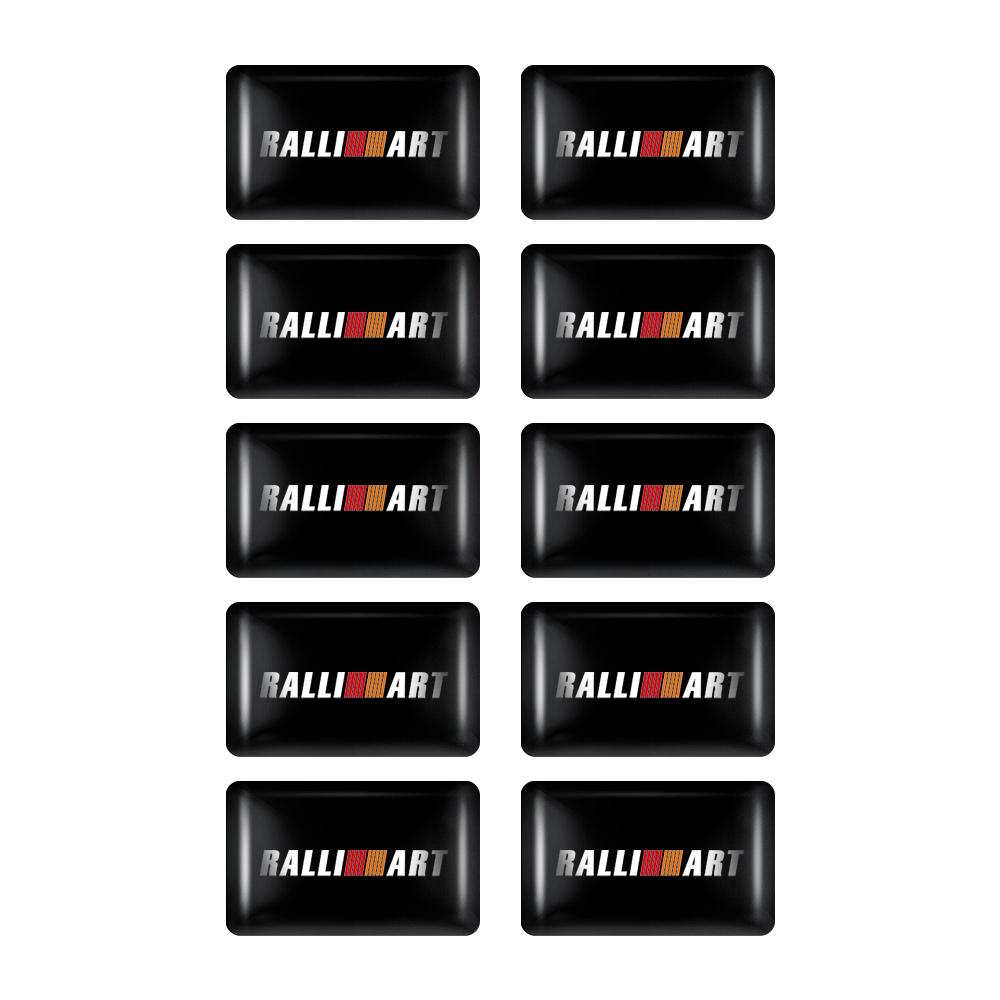 

10pcs 3D Epoxy Car Interior Stickers Decals Decorative Car Styling Accessories For Mitsubishi Lancer Asx Outlander Pajero L200