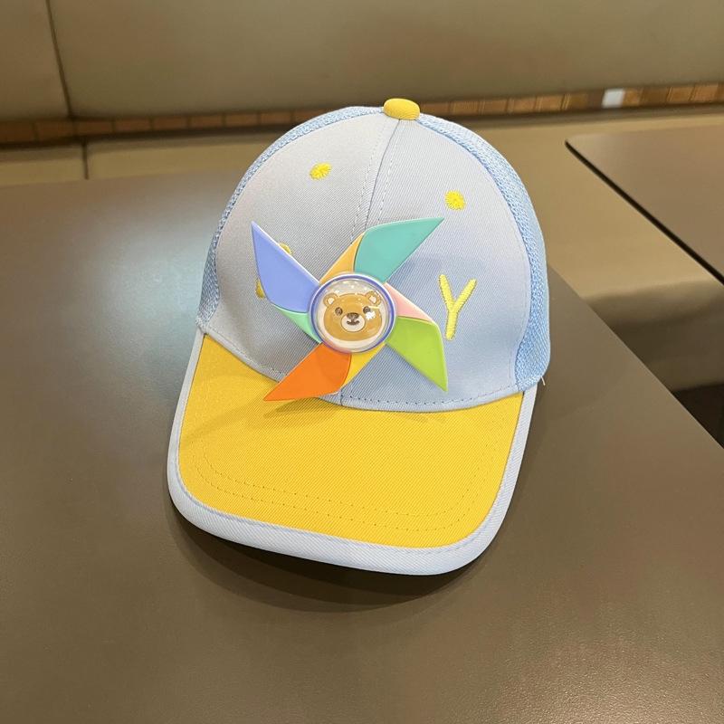 Summer Baby Hat Cartoon Windmill Baby Girls and Boys Cap Sunshade Outdoor Children Baseball Cap Toddler Sun Hats for Kids