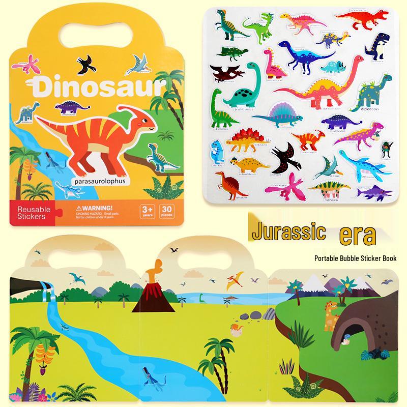 Children's Jelly Sticker Book: Early Learning Puzzle Toy for Brain Training