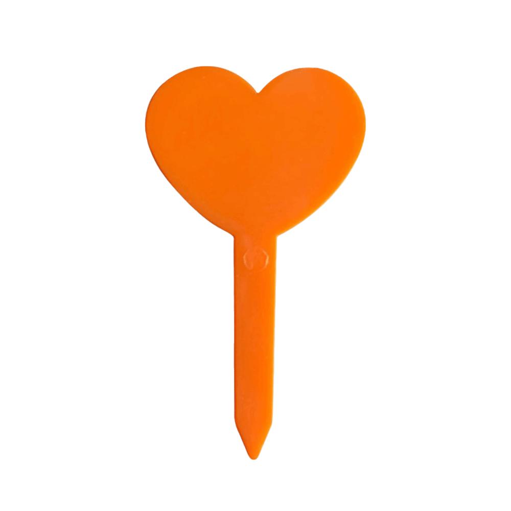 

100 шт. Многоразовые этикетки для роста растений, в форме сердца, маркеры для рассады, DIY Декор для сада