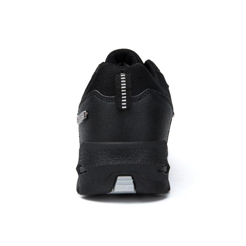 Men 'S Climbing Hiking Shoes Couples Winter Casual Sneakers With Fur Mens Outdoor Rubber Trekking Shoes Non -Slip Trainers Leather