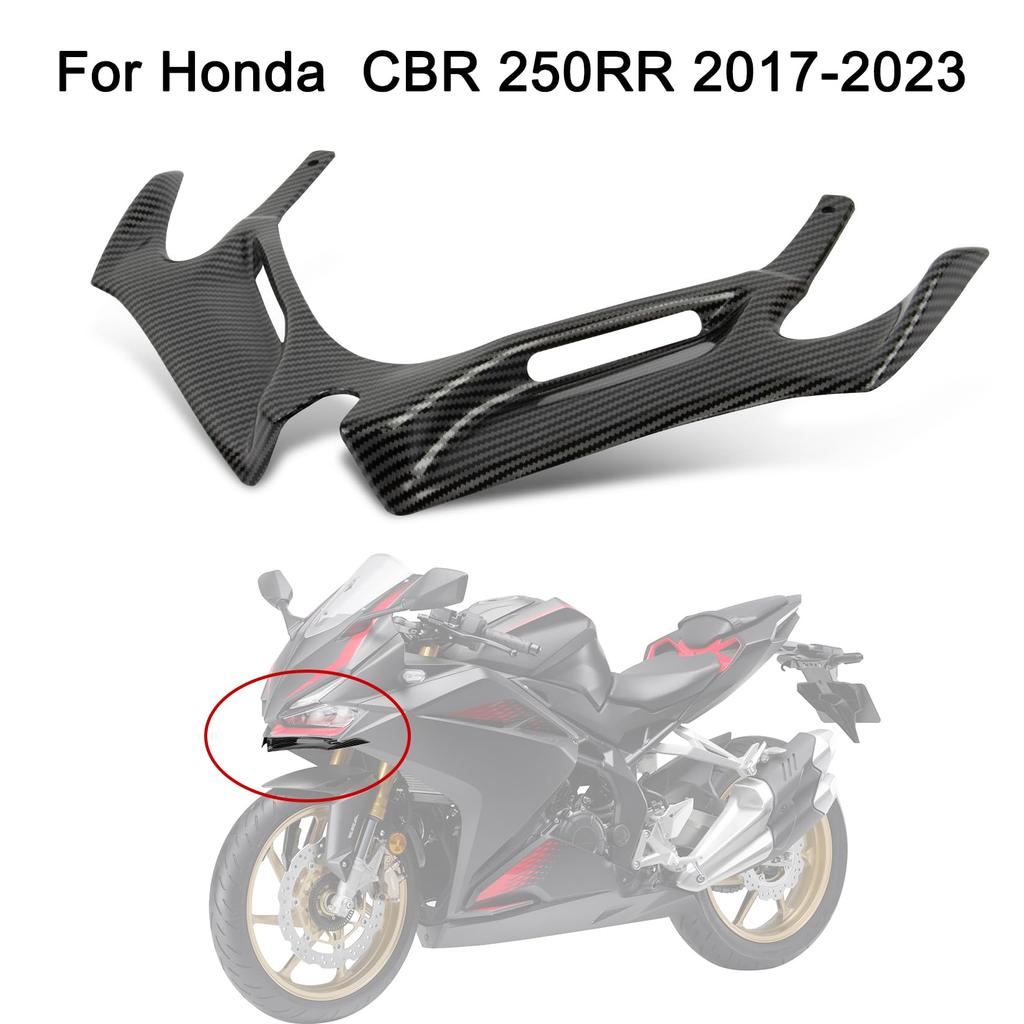CBR Front Fairing, Front Windscreen Panel, Fairing Winglet Wind Fin Spoiler Trim Cover for Honda CBR 250RR 2017 2018 2019 2020 2021 2022 2023 2024