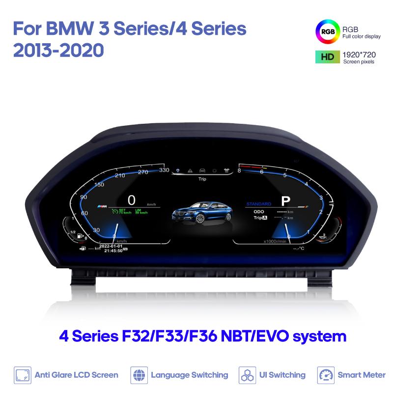 For BMW 3 Series 4 Series F30 F31 F34 F32 F33 F36 2013-2020 Car Digital Cluster LCD Dashboard Carplay Cockpit Virtual Instrument