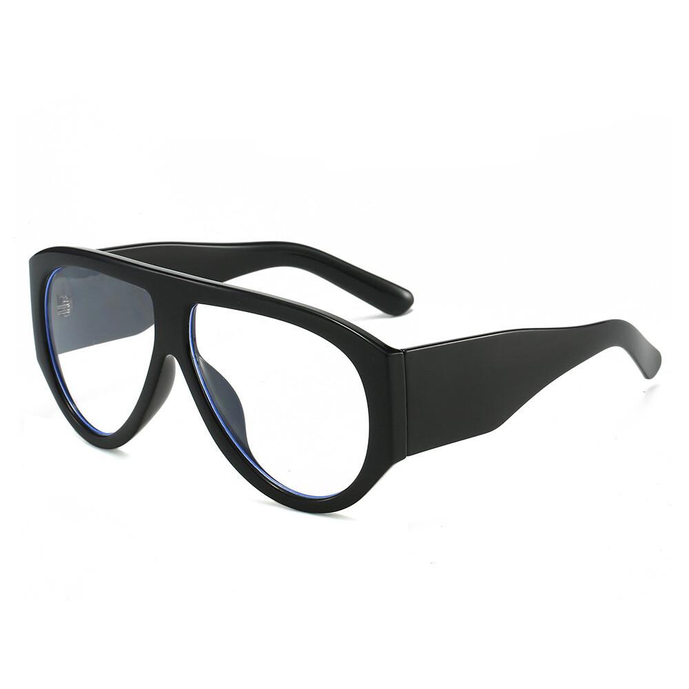 Blue Light Filter Prescription Myopia Glasses For Women Designer Oversized Pilot Luxury Eyewear