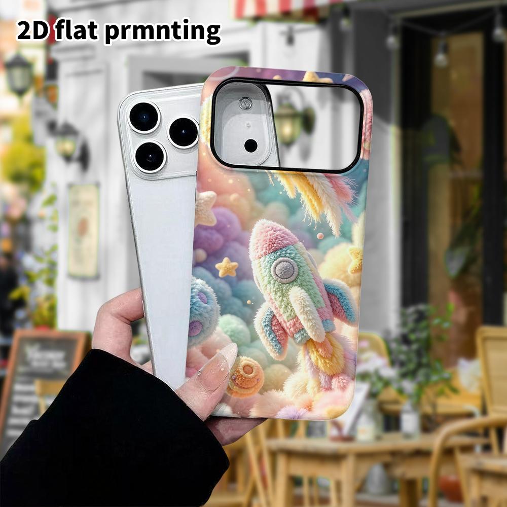 Phone Case: 2D Flat, Suitable for iPhone 18, 17, 16, 15, 14, 13, 12Pro Protective Case, Dreamy Space, Perfect Christmas and Halloween Holiday Gift