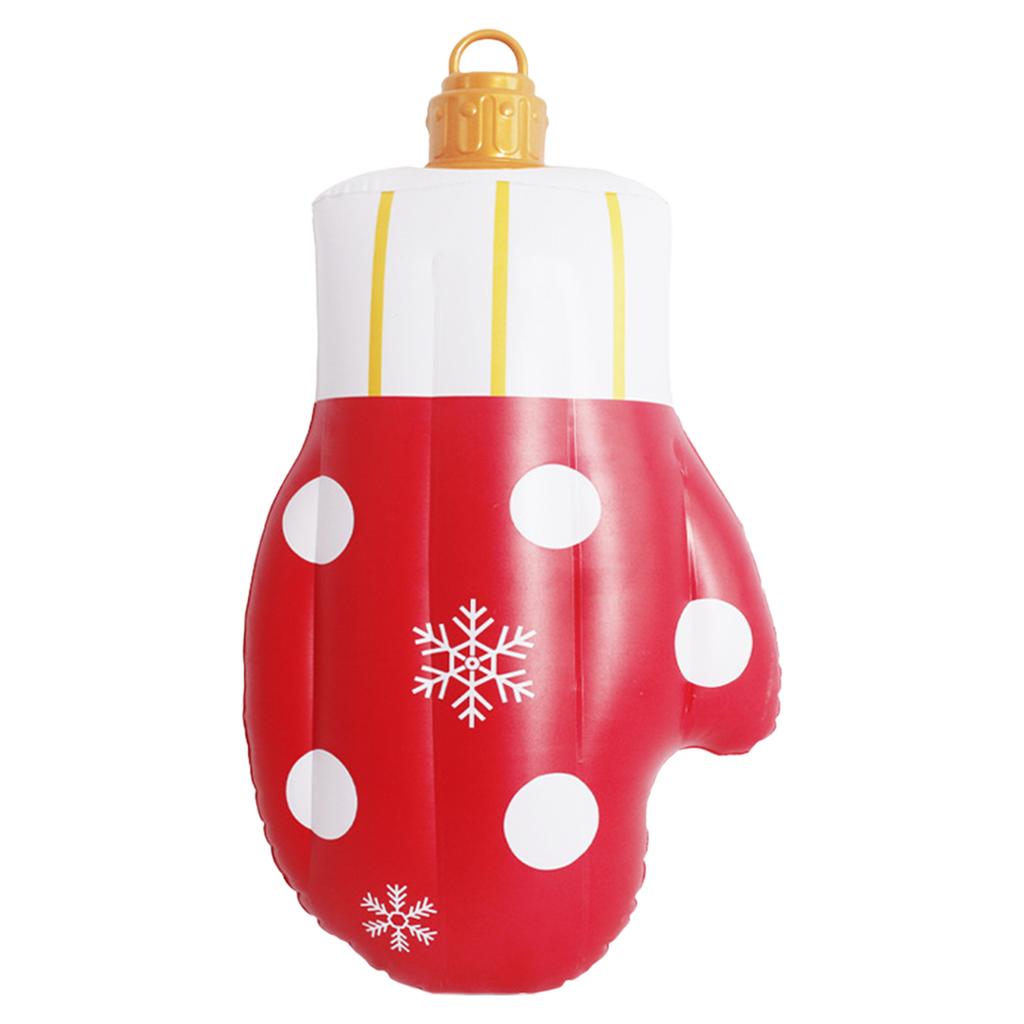 Inflatable Christmas Balls Waterproof Large Xmas Decotative Ball Wear Resist Flocking Decoration Ball for Front Doors Decorated