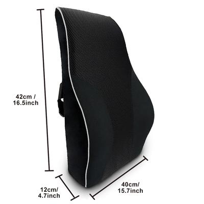 Foldable Slow Rebound Ergonomic Memory Foam Lumbar Pillow Back Support Cushion Waist Pillow for Cars Office Chair