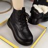 Winter New Cotton Boots Velvet Martin Boots Warm Thick-soled Short Boots Northeast Cold-proof Snow Boots Thickened Women's Boots