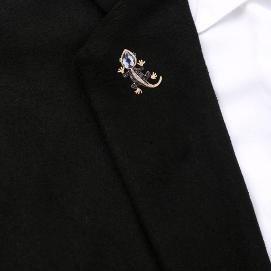 Animal Lizard Brooches Fashion Safety Brooch Pins Lapel Pins for Clothing Backpack Hat Decoration