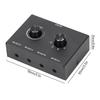 3.5mm Stereo Stereo Passive Switcher 1 In 4 Out 4 In 1 Out Manual Selector  For Speaker