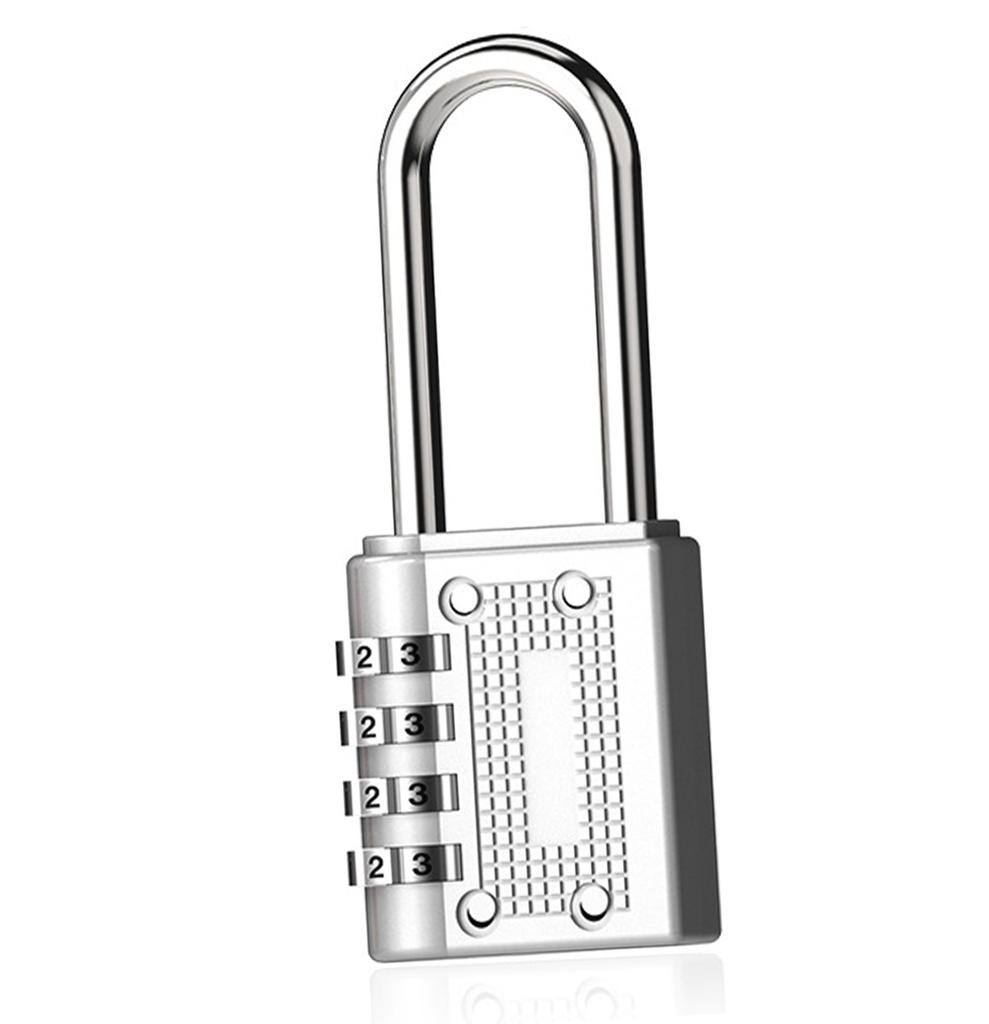 4 Digit Combination Lock Zinc Alloy Mechanical Number Password Hanging Lock for Storage Cabinet