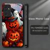 Halloween Boo Vibe Zwarte Telefoonhoes Voor Samsung A32 A33 A34 A35 A36 A37 A51 52 52s A53 A54 A55 A56 A57 A71 A72 A73 Glazen Cover