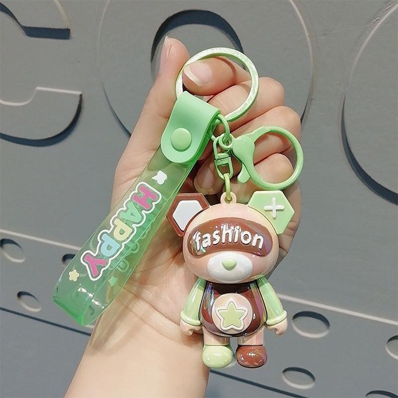 Adorable Electroplated Pvc Cartoon Eyed Dog Keychain Perfect For Gifts