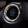 1x SUV Auto Car Decorative Accessories Button Start Switch Diamond Ring Sticker