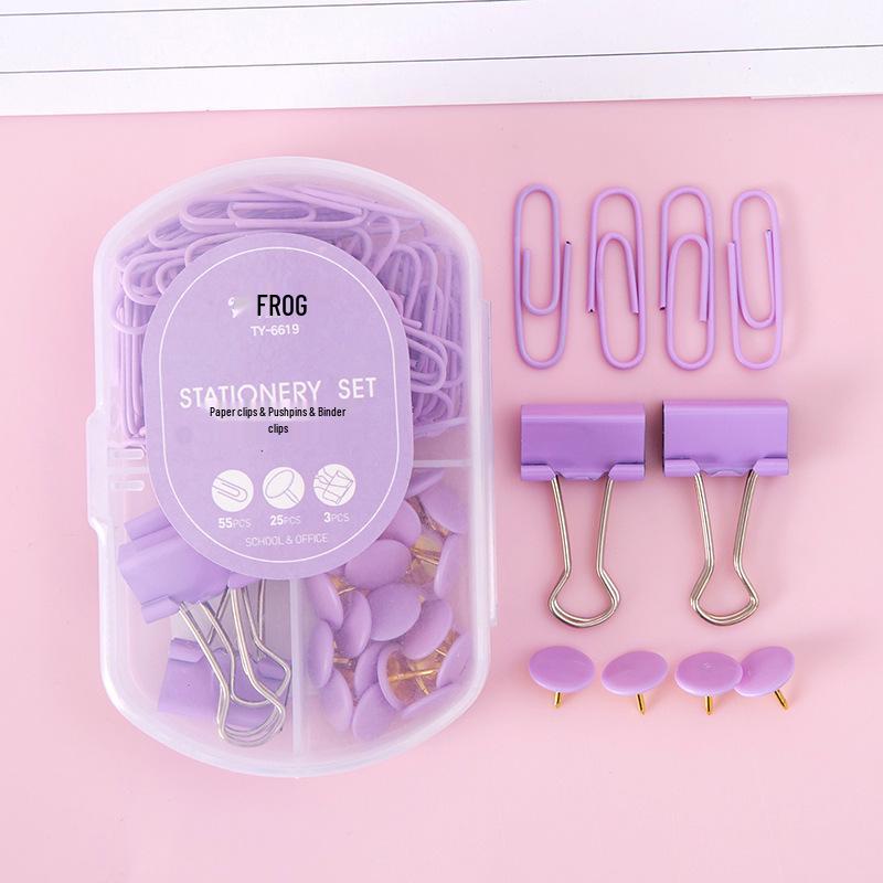 Macaron Metal Binding Clips for Student Papers and Office Bills