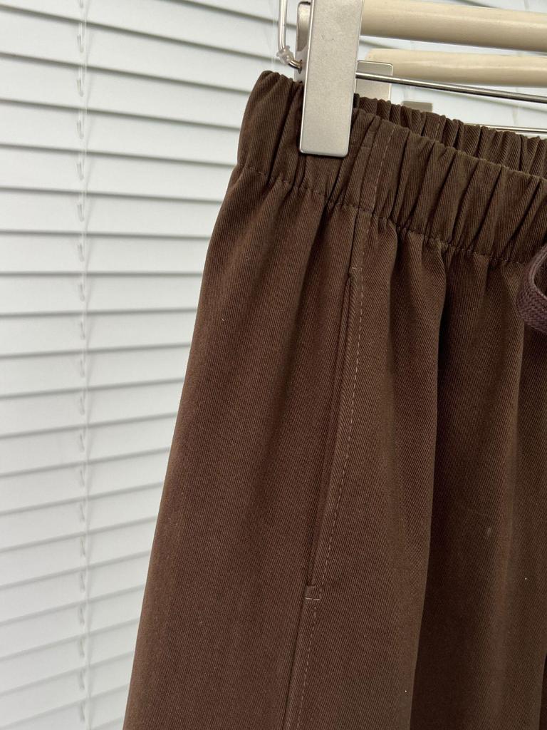 Plus Size Women's Spring Drawstring Elastic Waist Wide-Leg Casual Pants