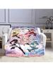 Puella Magi Madoka Ein Cartoon-bedruckte Decken Flansch Warme Decke Picknickdecke Weiche und bequeme Decke Geburtstagsgeschenk