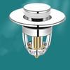1/2Pcs Slive Universal Push Rebound Drain Stopper Up Filter With Hair Catcher For Bathroom Kitchen Bathtub Wash Basin Sink