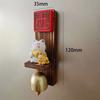 Cute Wooden Door Bell Magnetic Delightful Sound Fridge Magnet Door Opening Japanese Style Wind Chime for Business Garden
